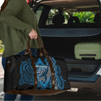 Aotearoa Iwi Ngati Porou Travel Bag NZ Maori Humpback Whale Taniko Motifs
