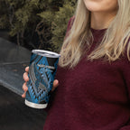 Aotearoa Iwi Ngati Porou Personalised Tumbler Cup NZ Maori Humpback Whale Taniko Motifs