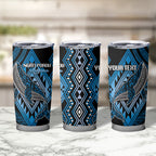 Aotearoa Iwi Ngati Porou Personalised Tumbler Cup NZ Maori Humpback Whale Taniko Motifs