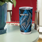 Aotearoa Iwi Ngati Porou Personalised Tumbler Cup NZ Maori Humpback Whale Taniko Motifs