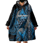 Aotearoa Iwi Ngati Porou Personalised Wearable Blanket Hoodie NZ Maori Humpback Whale Taniko Motifs