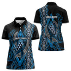 Aotearoa Iwi Ngati Porou Personalised Women Polo Shirt NZ Maori Humpback Whale Taniko Motifs