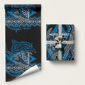 Aotearoa Iwi Ngati Porou Wrapping Paper NZ Maori Humpback Whale Taniko Motifs