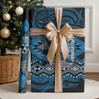Aotearoa Iwi Ngati Porou Wrapping Paper NZ Maori Humpback Whale Taniko Motifs