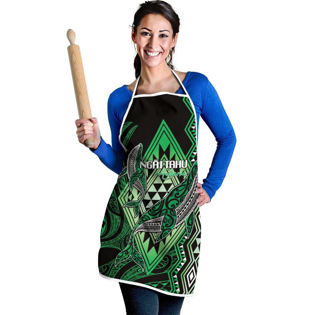 Aotearoa Iwi Ngai Tahu Apron NZ Maori Humpback Whale Taniko Motifs