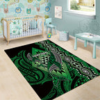Aotearoa Iwi Ngai Tahu Area Rug NZ Maori Humpback Whale Taniko Motifs