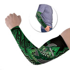 Aotearoa Iwi Ngai Tahu Personalised Arm Sleeves NZ Maori Humpback Whale Taniko Motifs