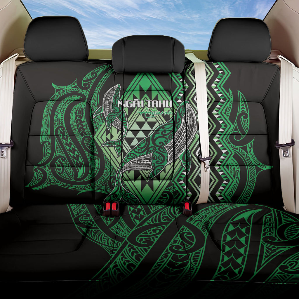 Aotearoa Iwi Ngai Tahu Back Car Seat Cover NZ Maori Humpback Whale Taniko Motifs