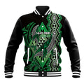 Aotearoa Iwi Ngai Tahu Personalised Baseball Jacket NZ Maori Humpback Whale Taniko Motifs