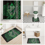Aotearoa Iwi Ngai Tahu Bathroom Set NZ Maori Humpback Whale Taniko Motifs