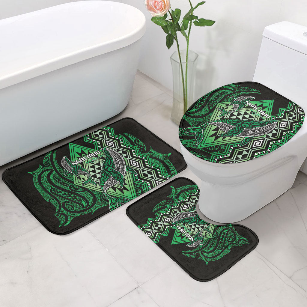 Aotearoa Iwi Ngai Tahu Bathroom Set NZ Maori Humpback Whale Taniko Motifs