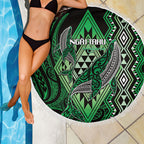 Aotearoa Iwi Ngai Tahu Beach Blanket NZ Maori Humpback Whale Taniko Motifs