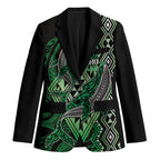 Aotearoa Iwi Ngai Tahu Personalised Blazer NZ Maori Humpback Whale Taniko Motifs