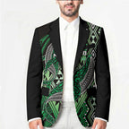 Aotearoa Iwi Ngai Tahu Personalised Blazer NZ Maori Humpback Whale Taniko Motifs