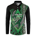 Aotearoa Iwi Ngai Tahu Personalised Button Sweatshirt NZ Maori Humpback Whale Taniko Motifs