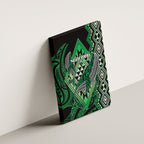 Aotearoa Iwi Ngai Tahu Canvas Wall Art NZ Maori Humpback Whale Taniko Motifs