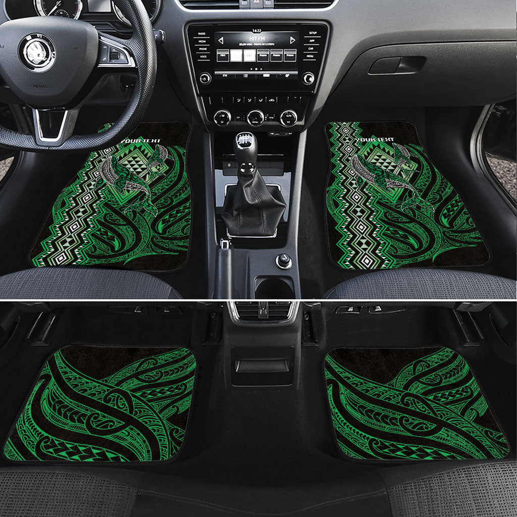 Aotearoa Iwi Ngai Tahu Personalised Car Mats NZ Maori Humpback Whale Taniko Motifs