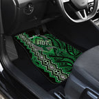 Aotearoa Iwi Ngai Tahu Personalised Car Mats NZ Maori Humpback Whale Taniko Motifs