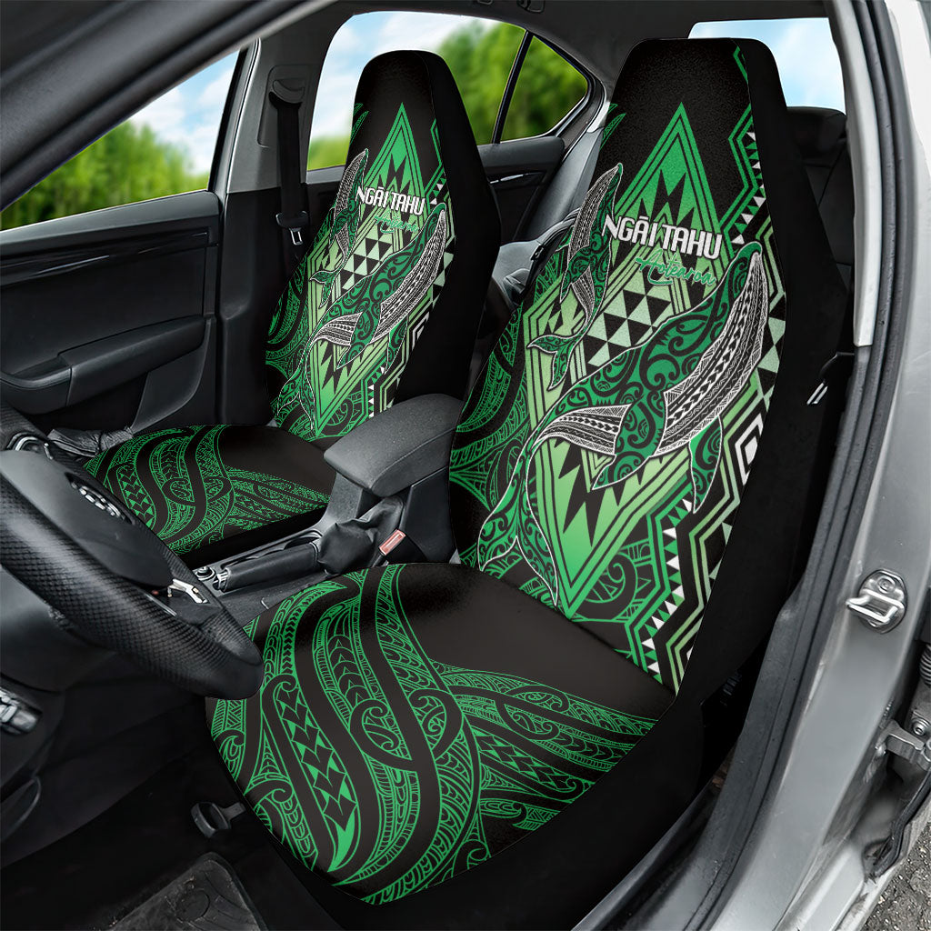 Aotearoa Iwi Ngai Tahu Car Seat Cover NZ Maori Humpback Whale Taniko Motifs