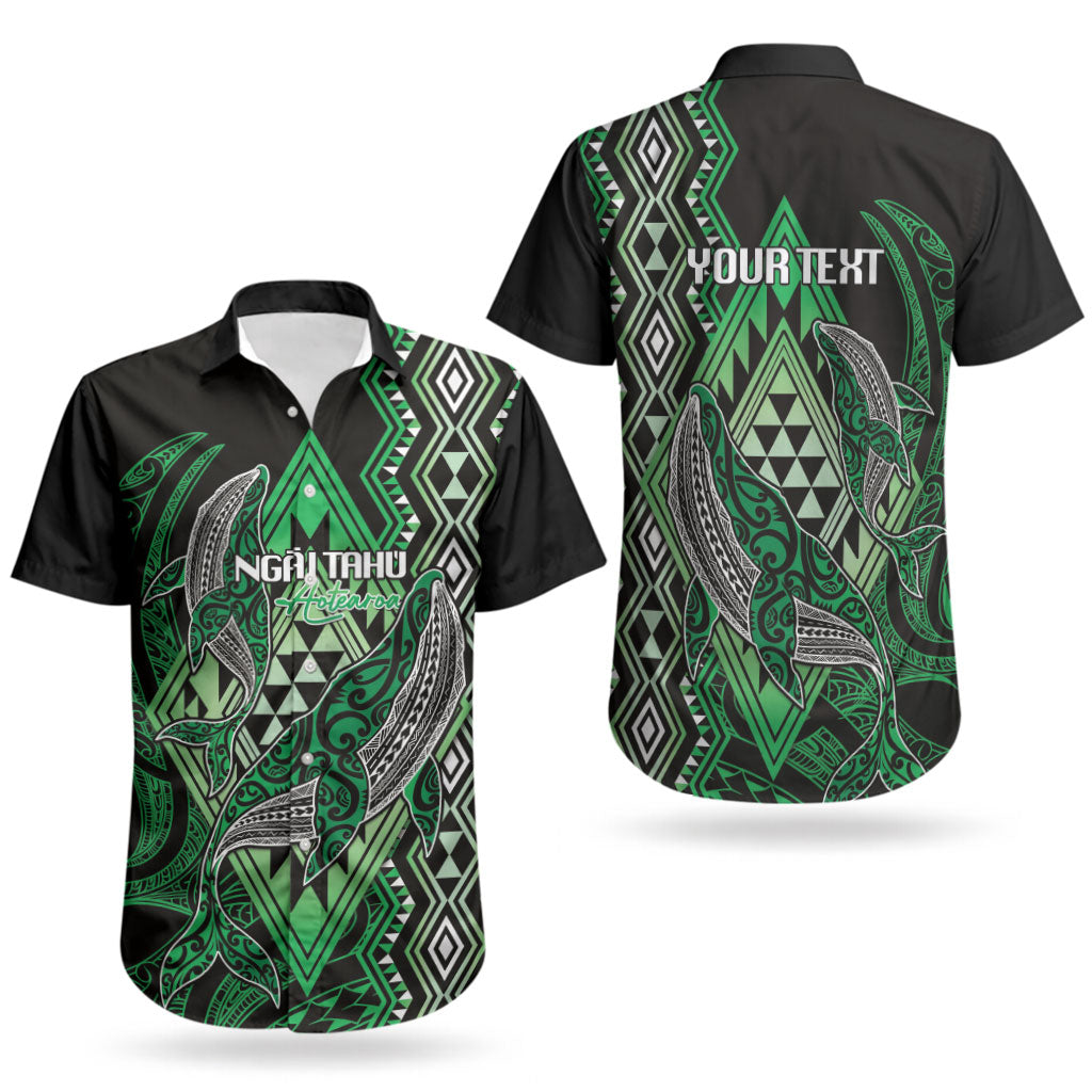 Aotearoa Iwi Ngai Tahu Personalised Couples Matching Summer Maxi Dress and Hawaiian Shirt NZ Maori Humpback Whale Taniko Motifs