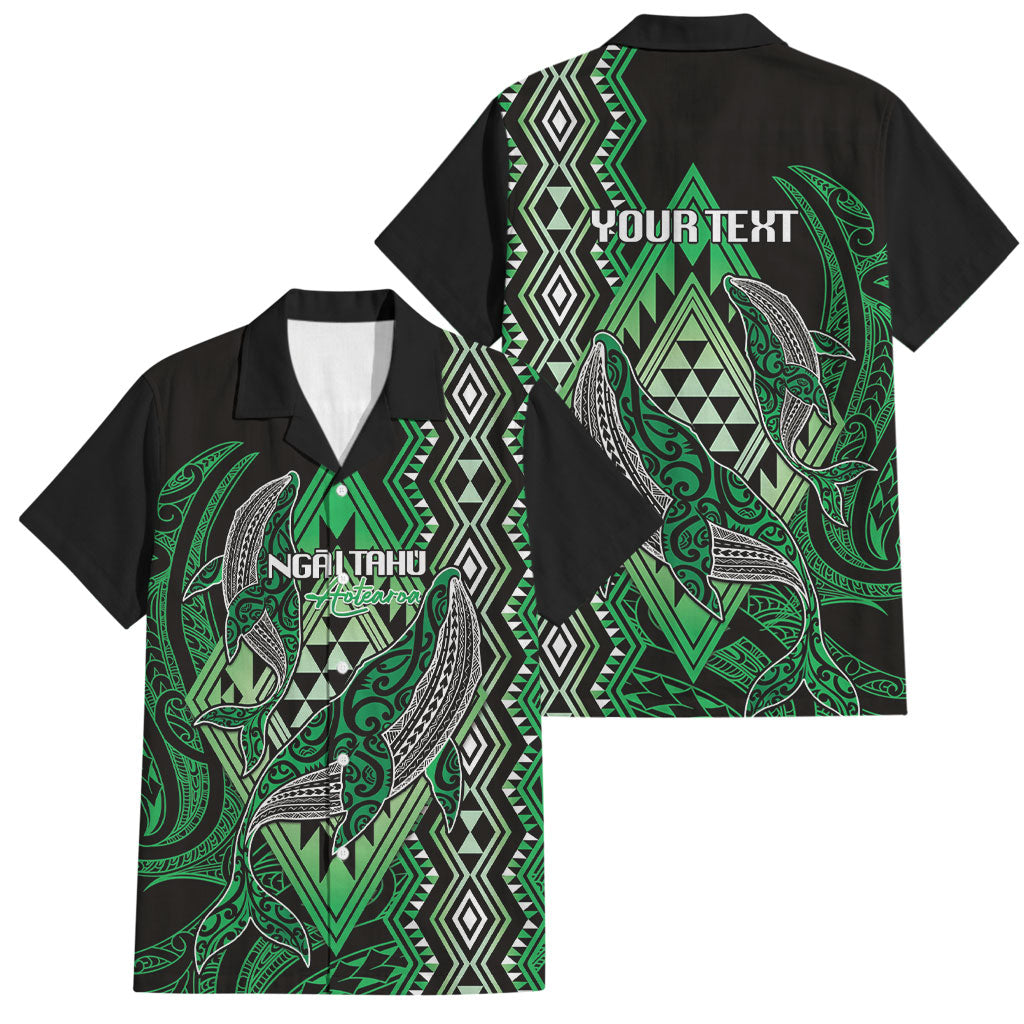 Aotearoa Iwi Ngai Tahu Personalised Family Matching Summer Maxi Dress and Hawaiian Shirt NZ Maori Humpback Whale Taniko Motifs