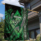 Aotearoa Iwi Ngai Tahu Garden Flag NZ Maori Humpback Whale Taniko Motifs