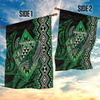 Aotearoa Iwi Ngai Tahu Garden Flag NZ Maori Humpback Whale Taniko Motifs