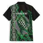 Aotearoa Iwi Ngai Tahu Personalised Hawaiian Shirt NZ Maori Humpback Whale Taniko Motifs