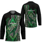 Aotearoa Iwi Ngai Tahu Personalised Hockey Jersey NZ Maori Humpback Whale Taniko Motifs