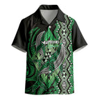 Aotearoa Iwi Ngai Tahu Personalised Kid Hawaiian Shirt NZ Maori Humpback Whale Taniko Motifs