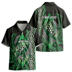 Aotearoa Iwi Ngai Tahu Personalised Kid Hawaiian Shirt NZ Maori Humpback Whale Taniko Motifs