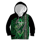 Aotearoa Iwi Ngai Tahu Personalised Kid Hoodie NZ Maori Humpback Whale Taniko Motifs
