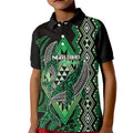 Aotearoa Iwi Ngai Tahu Personalised Kid Polo Shirt NZ Maori Humpback Whale Taniko Motifs