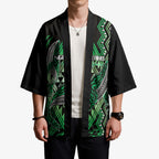 Aotearoa Iwi Ngai Tahu Personalised Kimono NZ Maori Humpback Whale Taniko Motifs