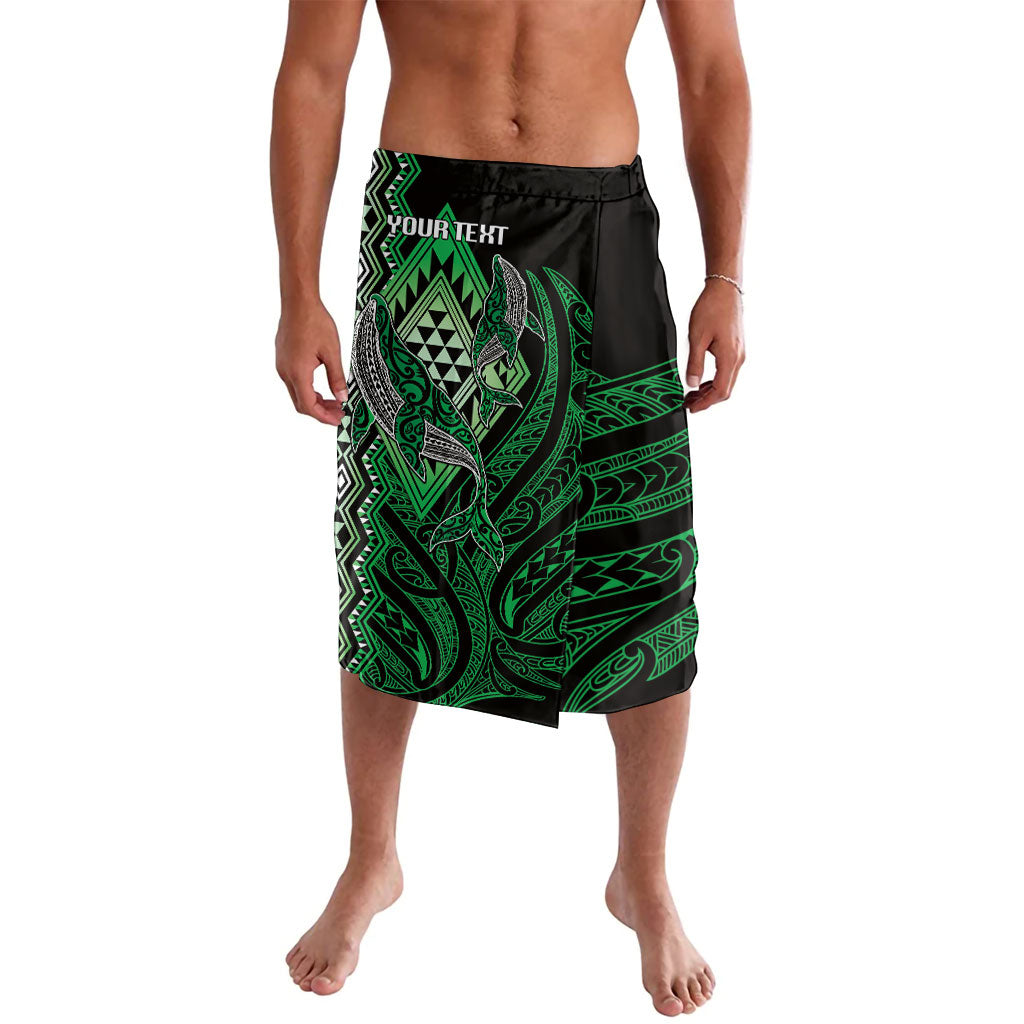 Aotearoa Iwi Ngai Tahu Personalised Lavalava NZ Maori Humpback Whale Taniko Motifs