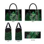 Aotearoa Iwi Ngai Tahu Leather Bag NZ Maori Humpback Whale Taniko Motifs