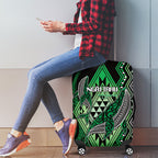 Aotearoa Iwi Ngai Tahu Luggage Cover NZ Maori Humpback Whale Taniko Motifs