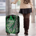 Aotearoa Iwi Ngai Tahu Luggage Cover NZ Maori Humpback Whale Taniko Motifs