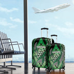 Aotearoa Iwi Ngai Tahu Luggage Cover NZ Maori Humpback Whale Taniko Motifs