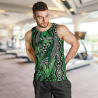 Aotearoa Iwi Ngai Tahu Personalised Men Tank Top NZ Maori Humpback Whale Taniko Motifs