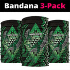 Aotearoa Iwi Ngai Tahu Neck Gaiter NZ Maori Humpback Whale Taniko Motifs
