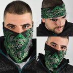 Aotearoa Iwi Ngai Tahu Neck Gaiter NZ Maori Humpback Whale Taniko Motifs