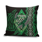 Aotearoa Iwi Ngai Tahu Pillow Cover NZ Maori Humpback Whale Taniko Motifs
