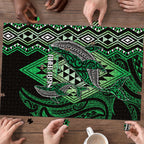 Aotearoa Iwi Ngai Tahu Puzzle NZ Maori Humpback Whale Taniko Motifs