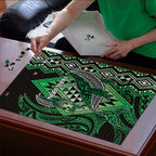 Aotearoa Iwi Ngai Tahu Puzzle NZ Maori Humpback Whale Taniko Motifs