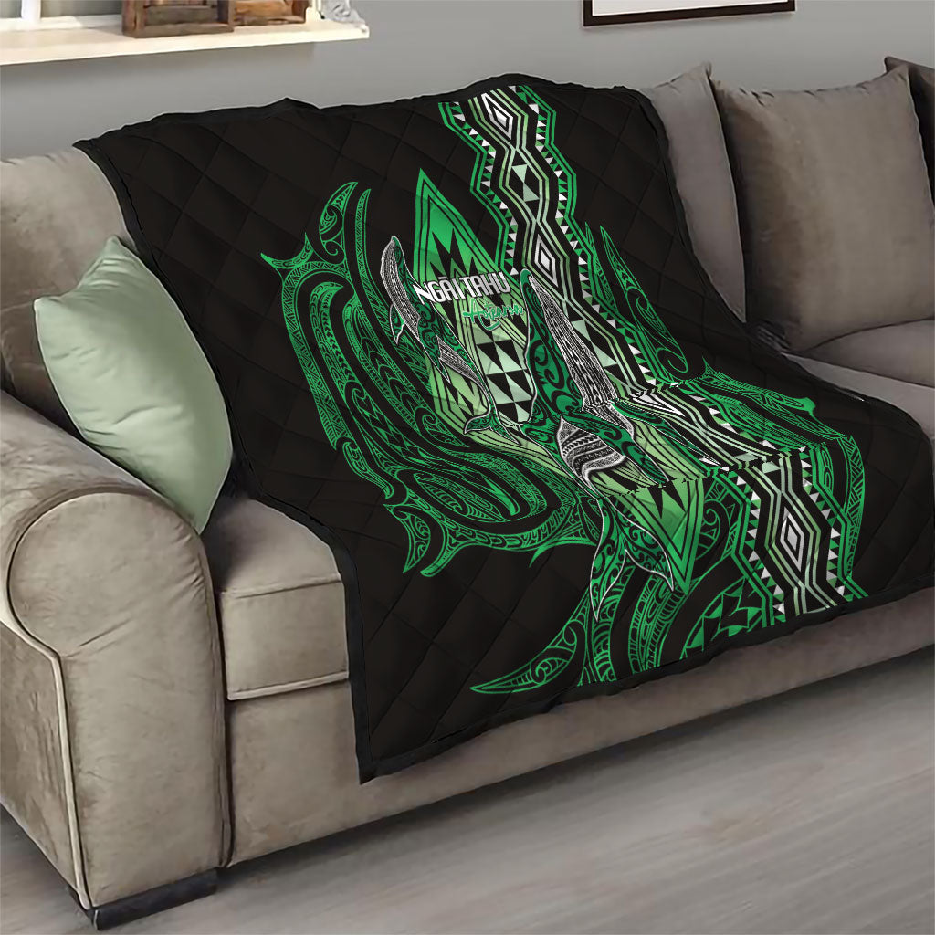 Aotearoa Iwi Ngai Tahu Quilt NZ Maori Humpback Whale Taniko Motifs