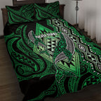 Aotearoa Iwi Ngai Tahu Quilt Bed Set NZ Maori Humpback Whale Taniko Motifs
