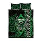 Aotearoa Iwi Ngai Tahu Quilt Bed Set NZ Maori Humpback Whale Taniko Motifs