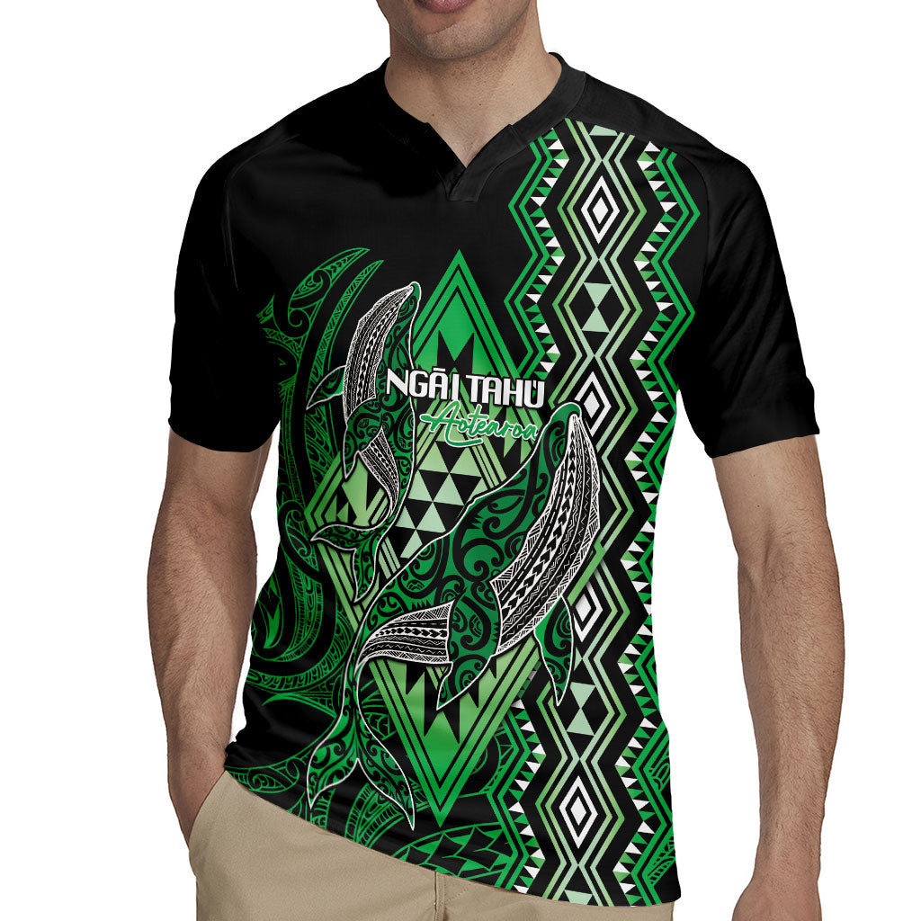 Aotearoa Iwi Ngai Tahu Personalised Rugby Jersey NZ Maori Humpback Whale Taniko Motifs
