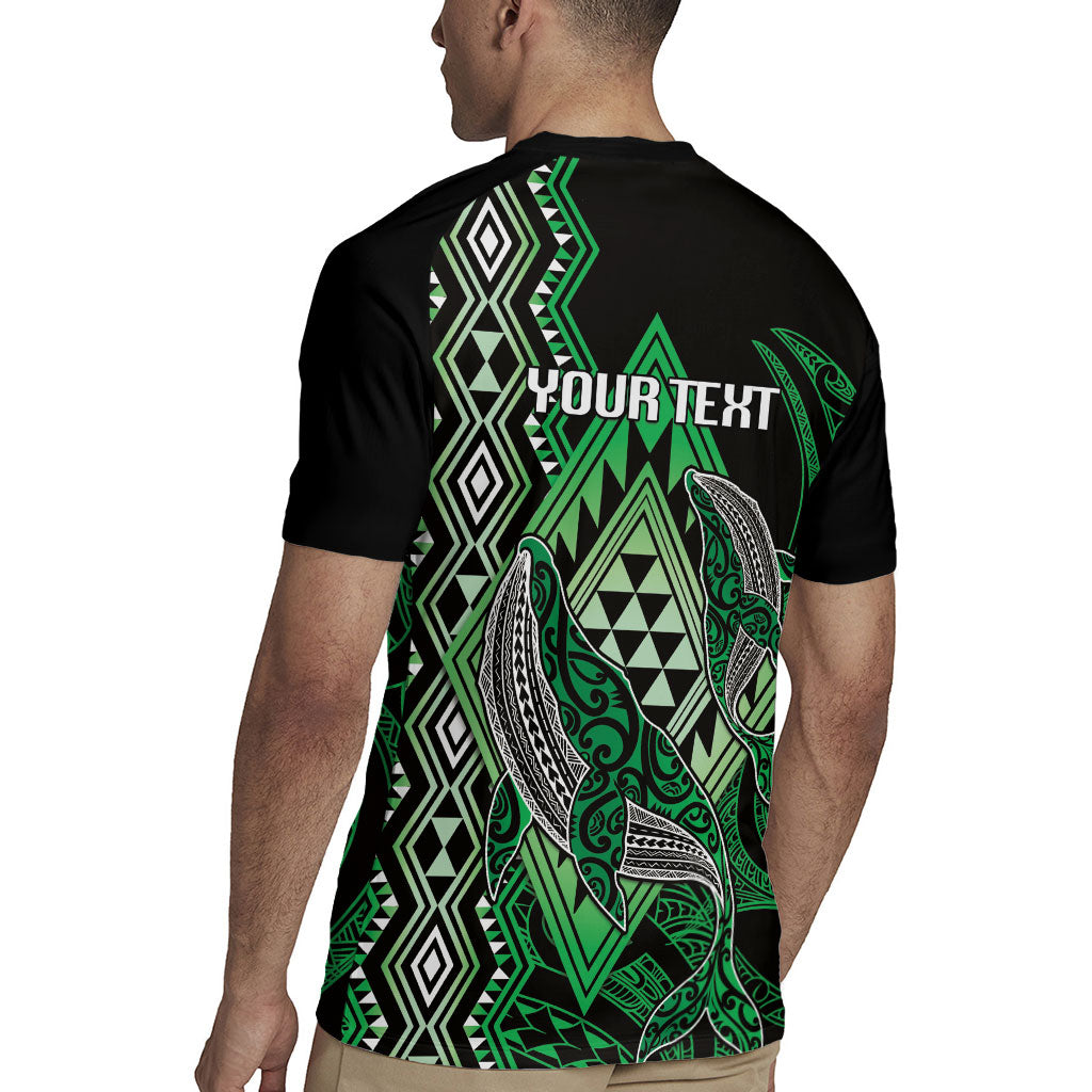 Aotearoa Iwi Ngai Tahu Personalised Rugby Jersey NZ Maori Humpback Whale Taniko Motifs